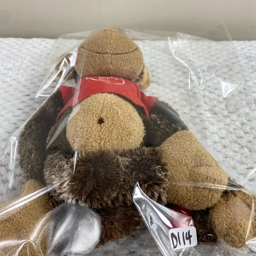 Aurora Cheeky Charlie Plush Stuffed Monkey Light Up Cheeks‎ Valentine’s 13